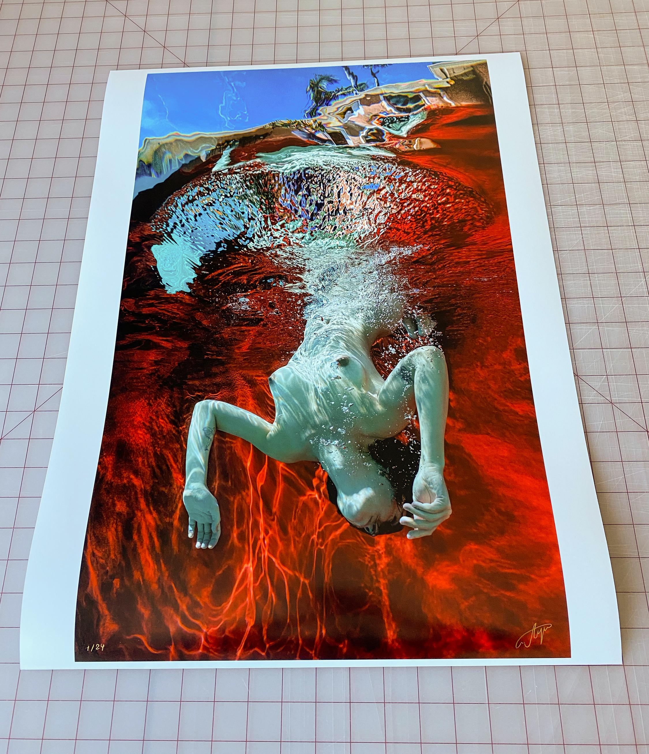 Sommer – Unterwasser-Nacktfotografie – Archivalischer Pigmentdruck 23,5