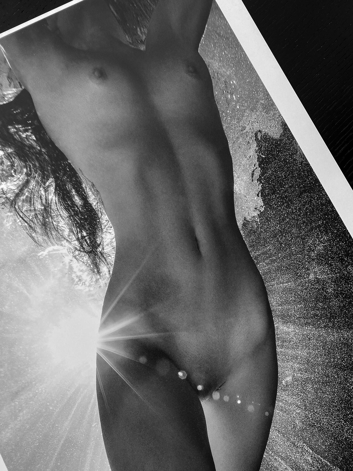 Sunbeams - underwater black & white photograph - print on paper 36