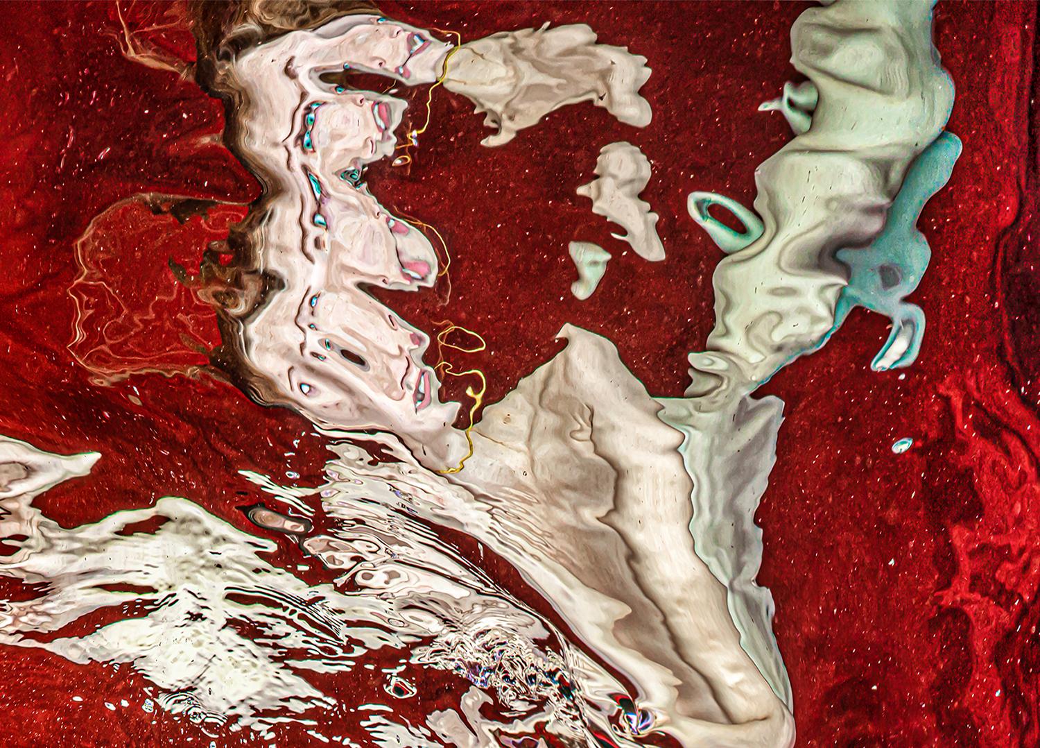 Sorpresa - foto di nudo subacqueo - stampa su alluminio 8 x 12