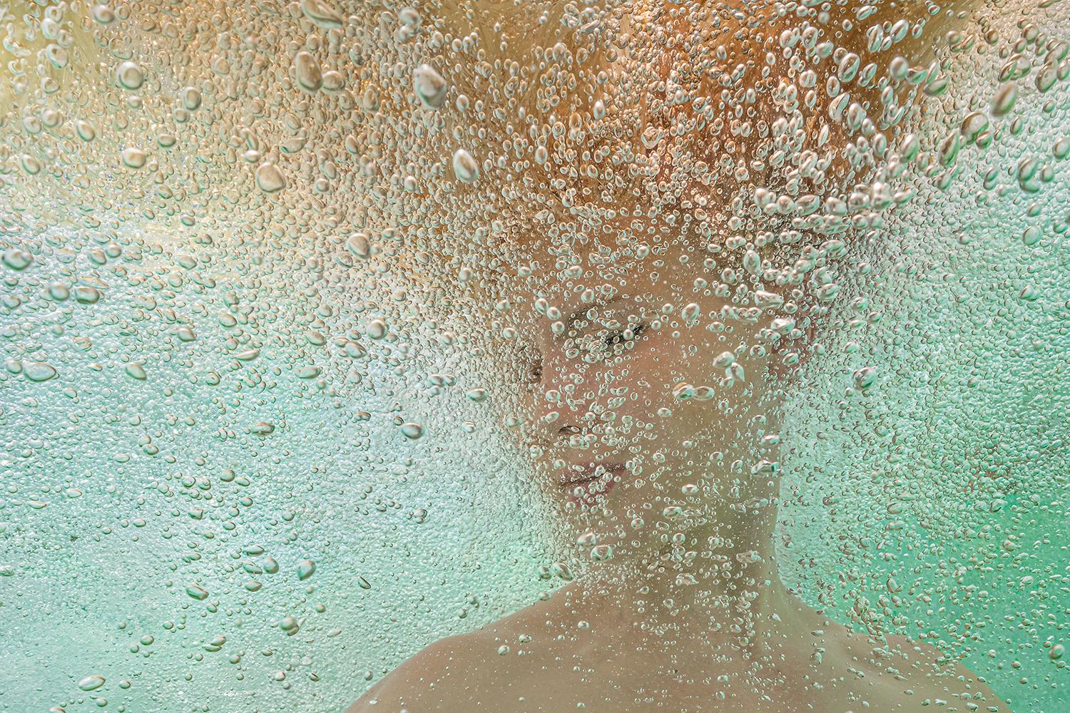 Sweet Champagner - Unterwasserporträt - Druck auf Aluminium 8 x 12"