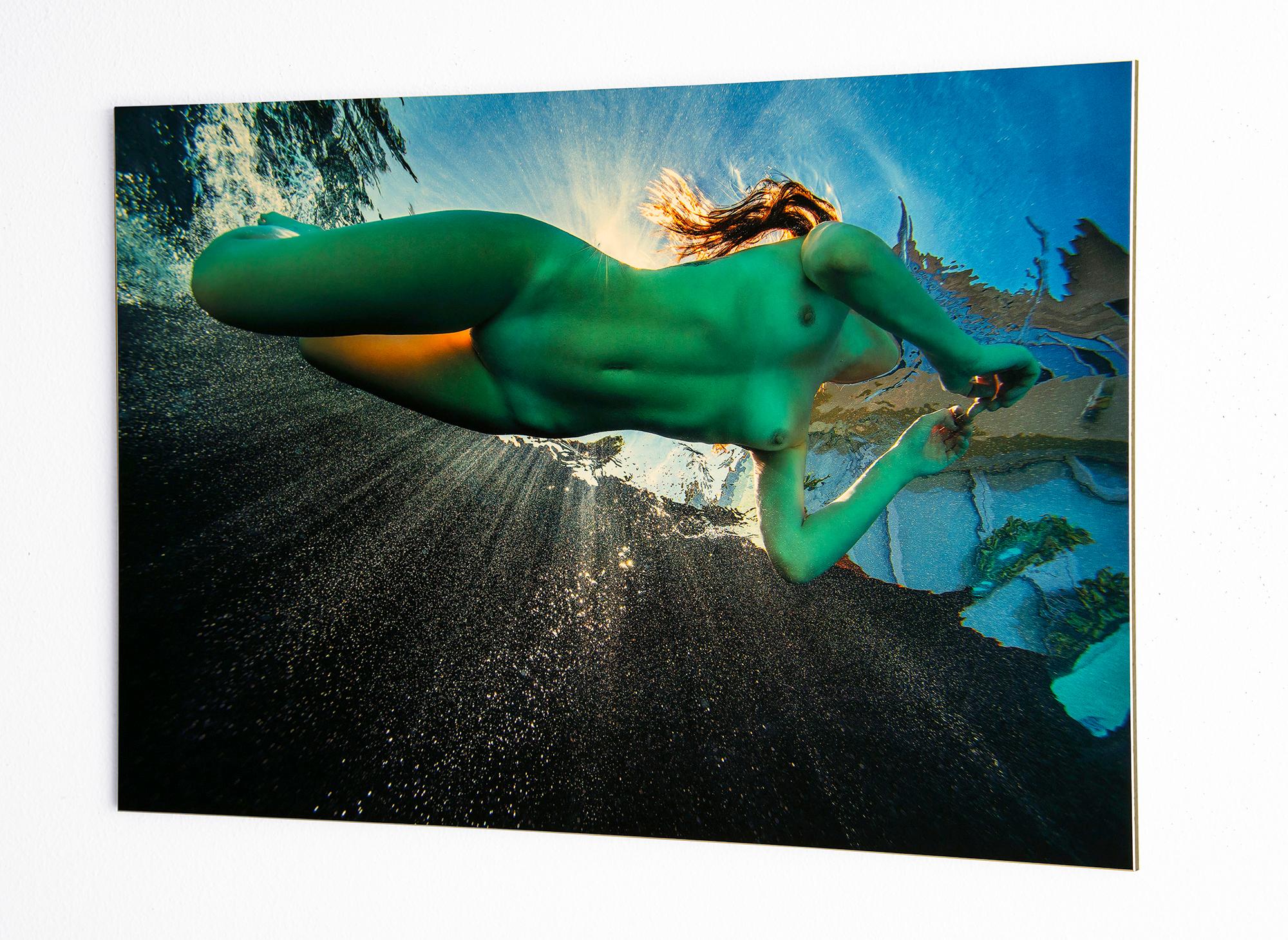 The Real Mermaid - underwater nude photograph - print on aluminum 24x36