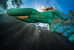 The Real Mermaid - underwater nude photograph - print on paper 43" x 65"