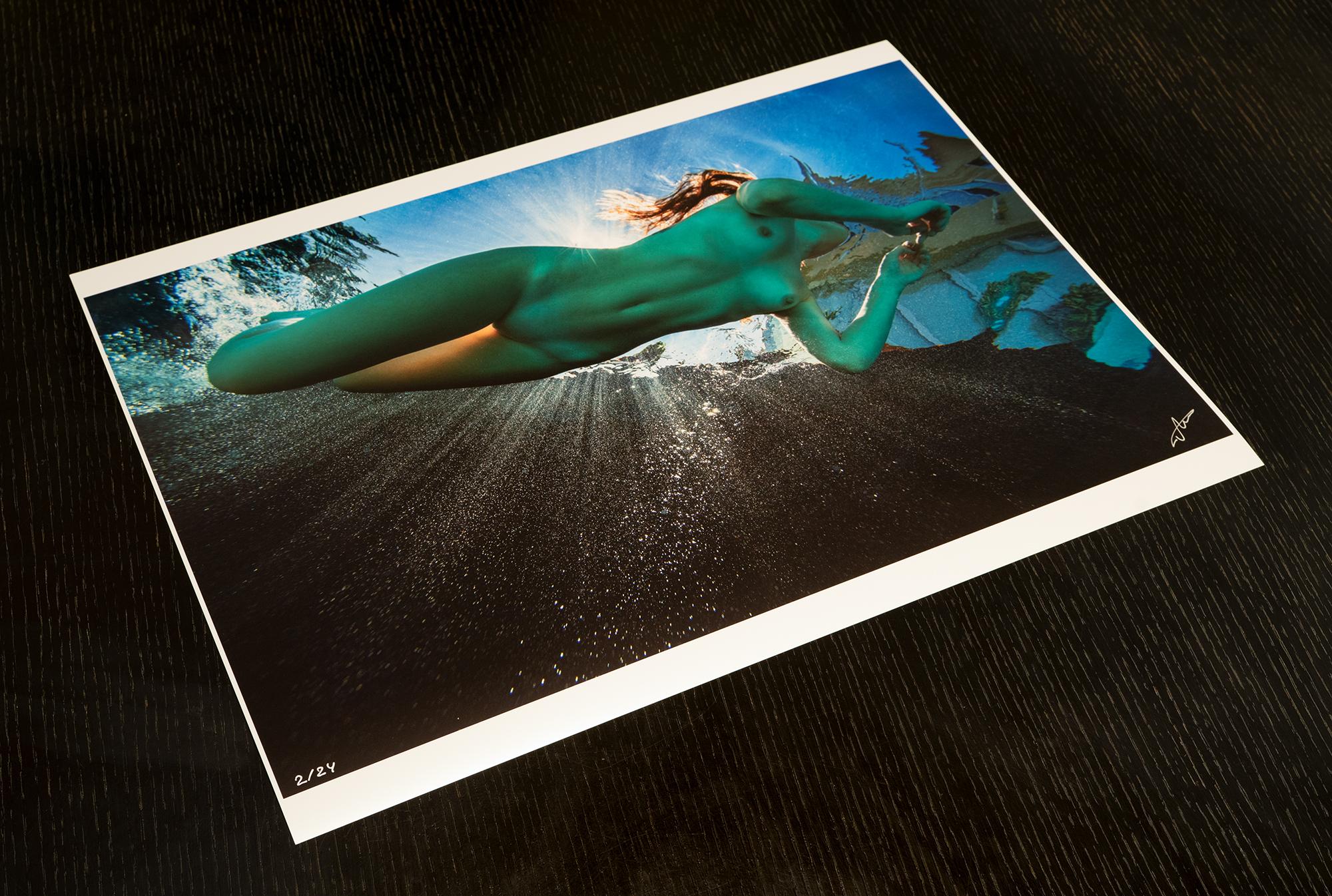 La vraie sirène - photographie de nu sous-marine - impression pigmentaire d'archives 18x24