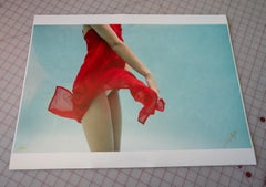 Die rote Blume – Unterwasserfotografie – Archivalischer Pigmentdruck  15" x 24"