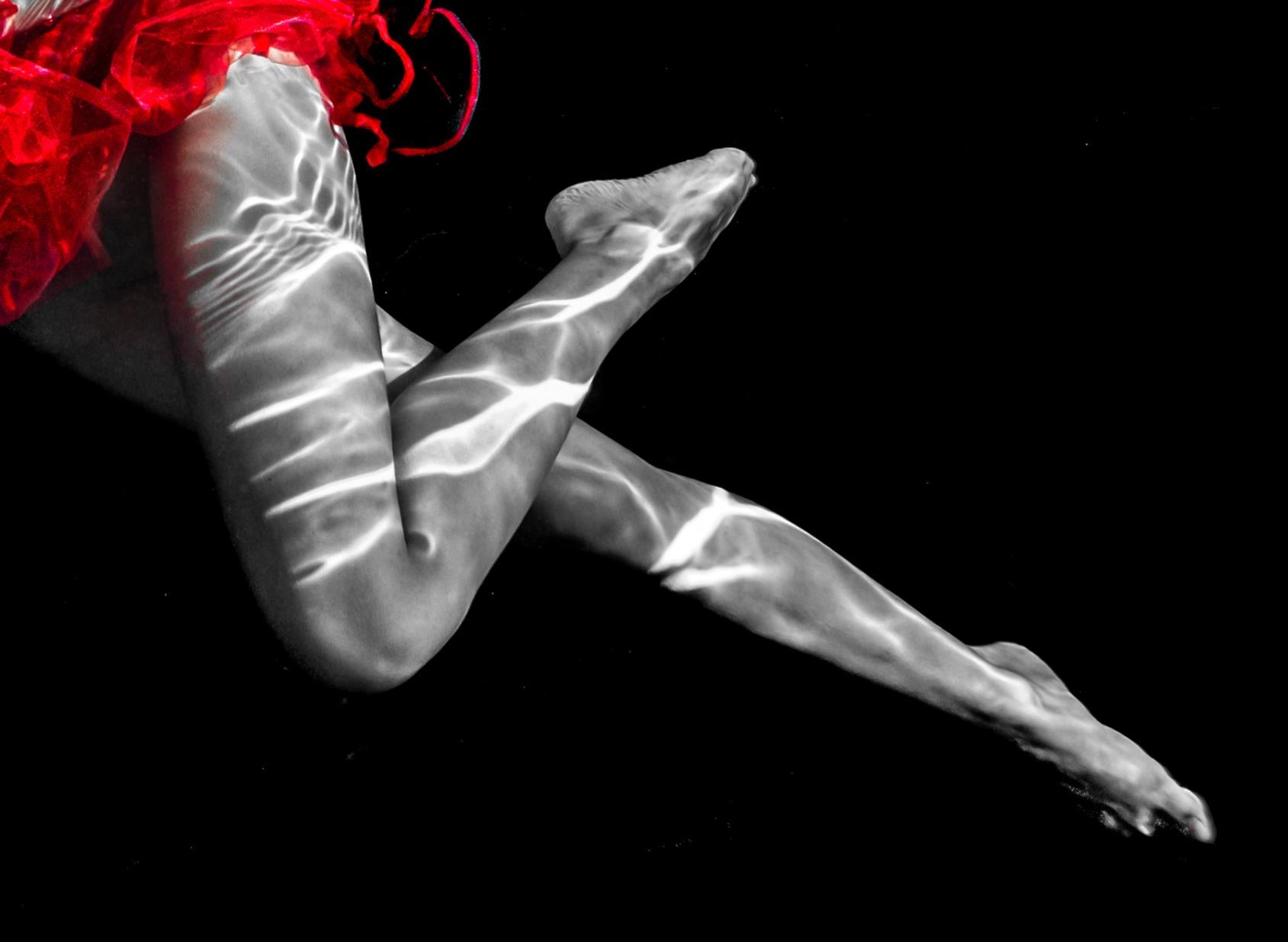 The Red Tutu - underwater nude photograph - print on paper 18