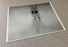 Water Sketch II - underwater black & white nude photograph - archival pigment
