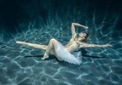 Swan blanc - photographie de ballet nu sous l'eau - impression sur papier 16,5 x 23,5