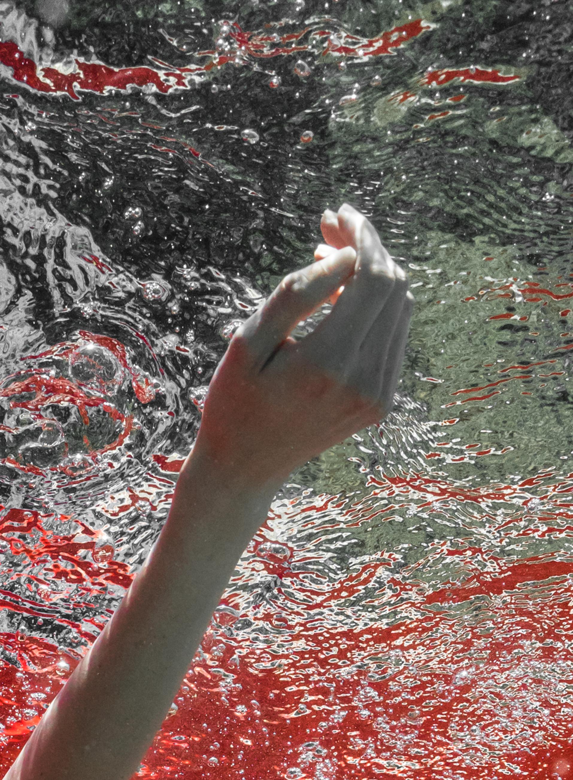 Wild Blood  - underwater nude photograph - archival pigment print 24x18