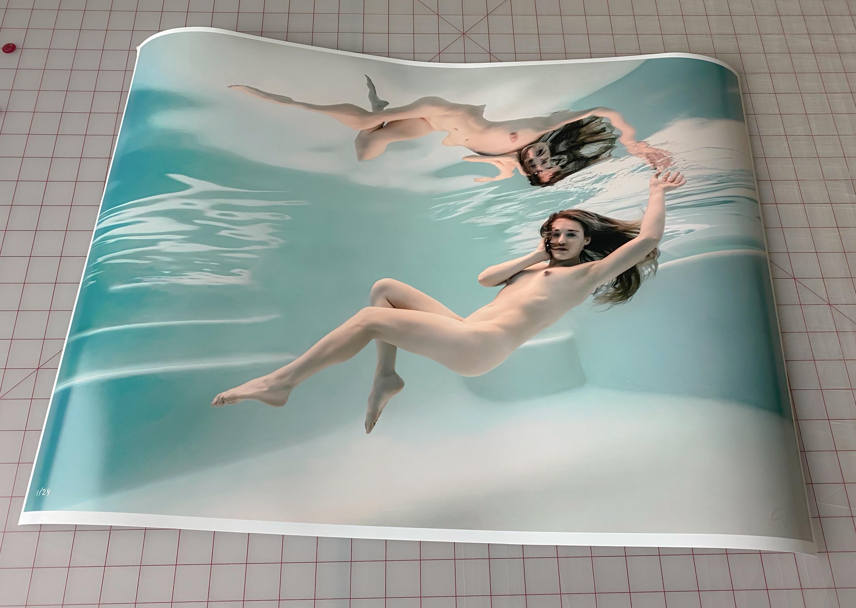Zero Gravity Lounge III - underwater nude photograph - archival pigment 18x24