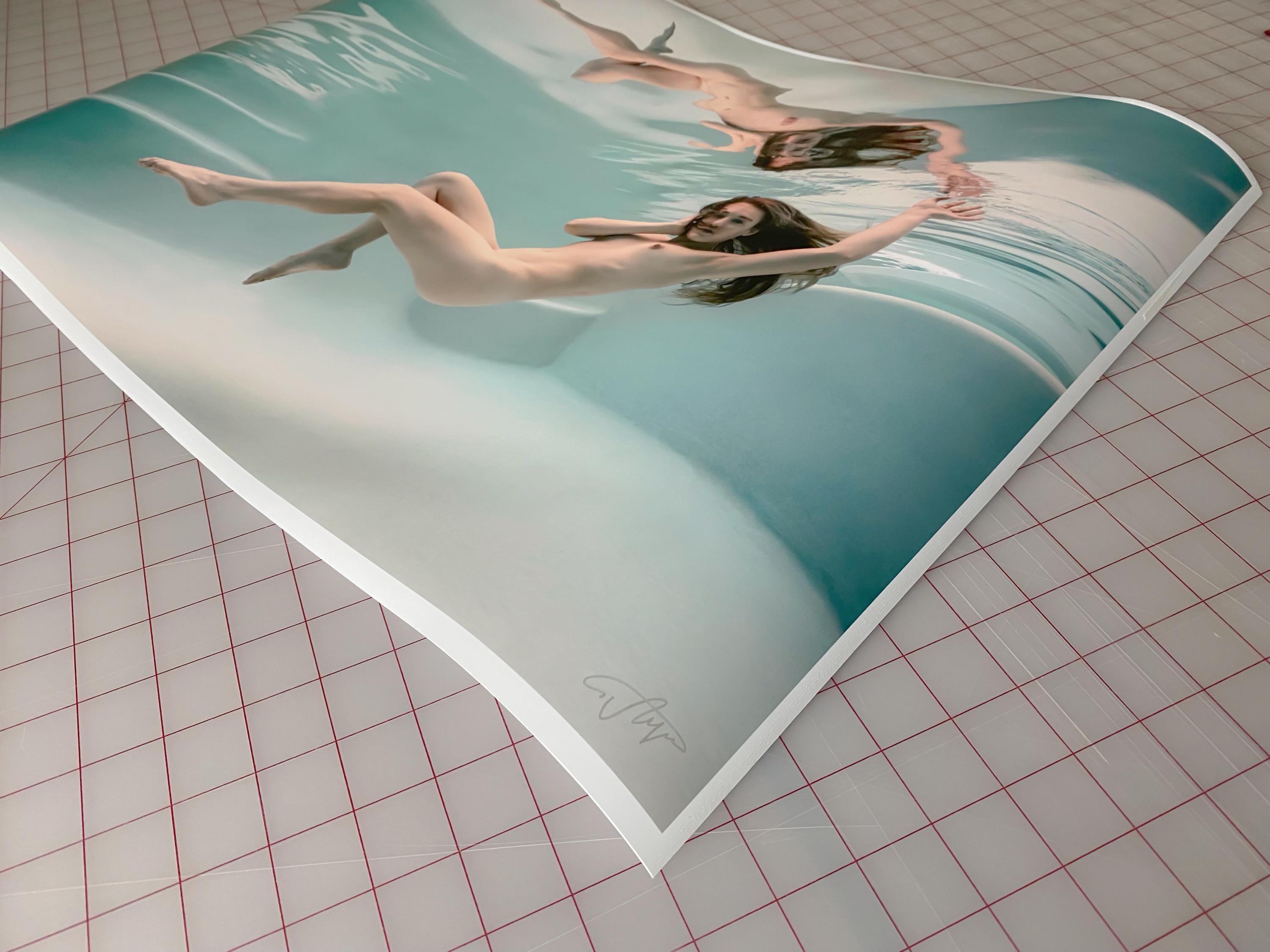 Zero Gravity Lounge III - underwater nude photograph - archival pigment 18x24
