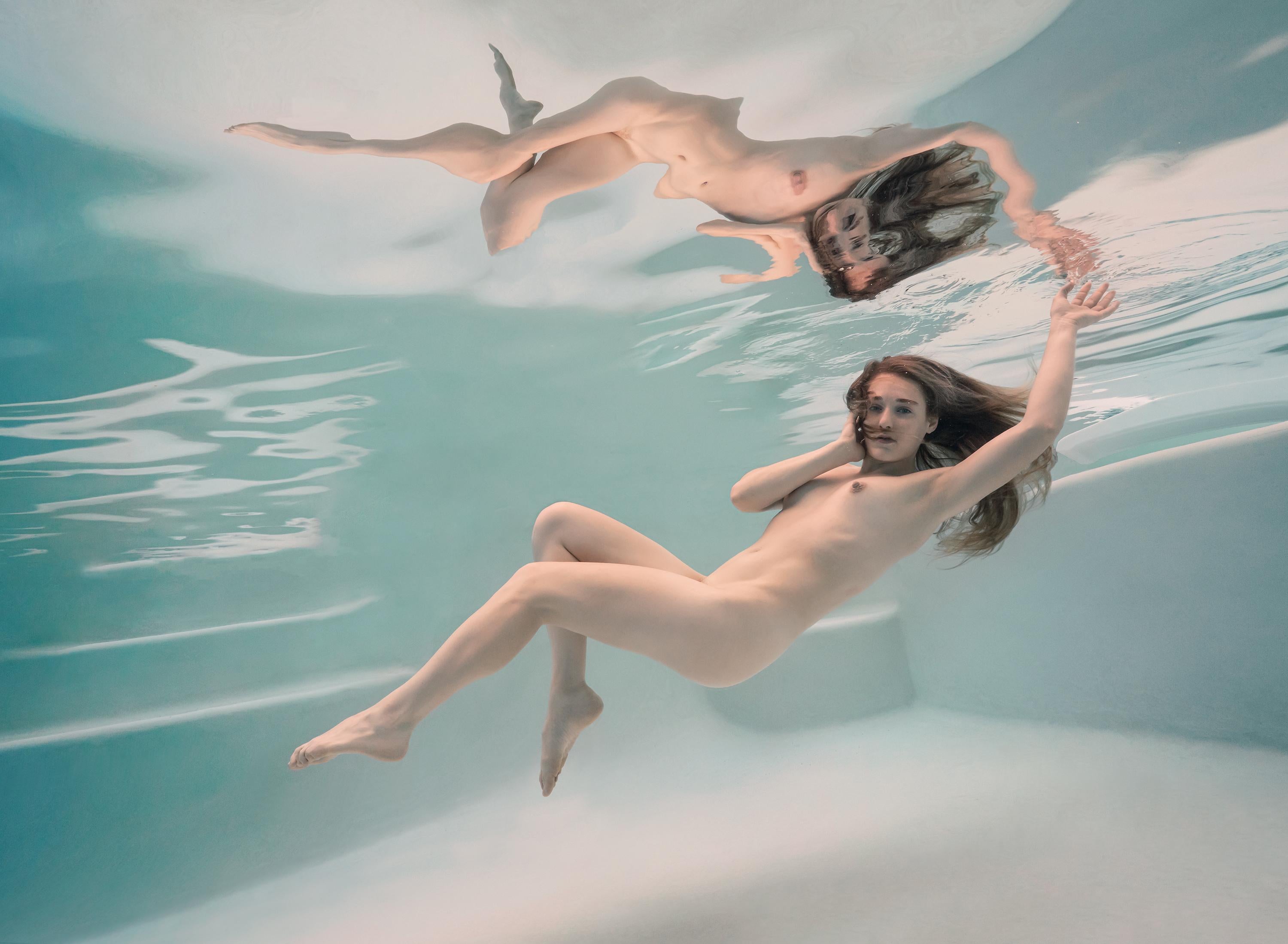 Alex Sher Nude Photograph - Zero Gravity Lounge III - underwater nude photograph - archival pigment 18x24"
