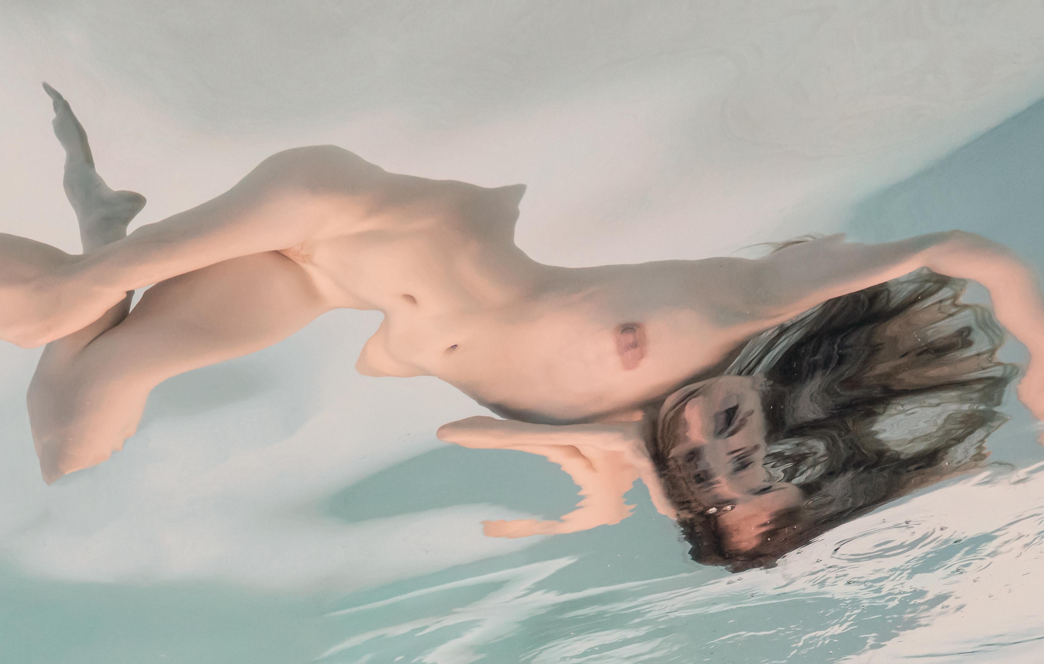Zero Gravity Lounge III - underwater nude photograph - archival pigment 25x35