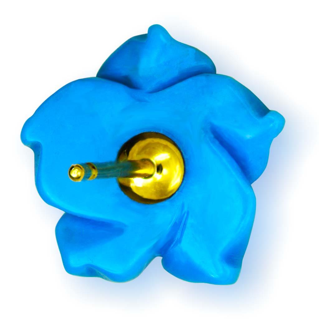 Taglio a rosa Alex Soldier Orecchini in oro 18 carati con turchese e topazio Un pezzo unico Made in NYC in vendita