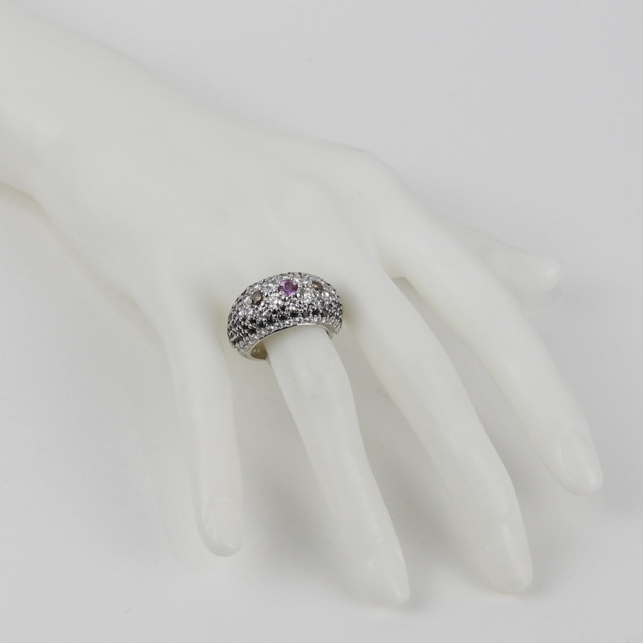 Alex Soldier 18K White Gold Diamond Ring In Excellent Condition For Sale In North Miami Beach, FL