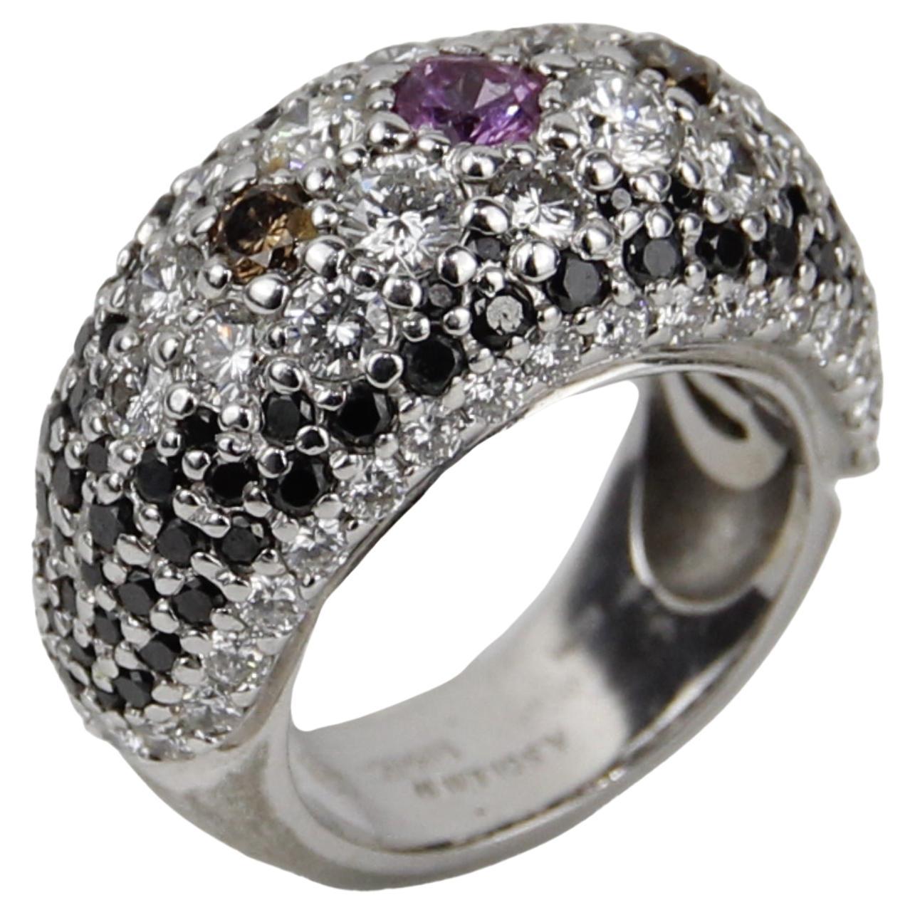 Alex Soldier 18K White Gold Diamond Ring For Sale