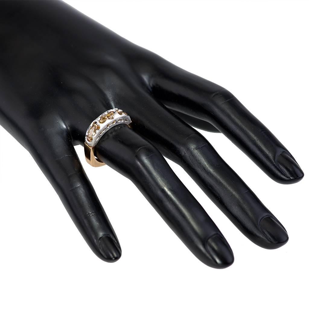 Alex Soldier Anello con diamante in oro rosa bianco fatto a mano a NYC in vendita 1