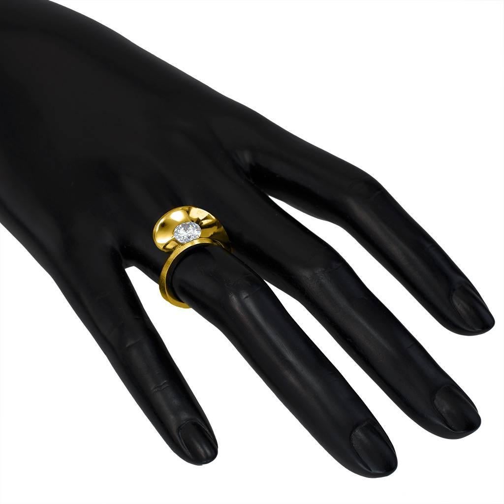 Alex Soldier Dance of Life Anello di fidanzamento in oro e diamanti Made in NYC in vendita 2
