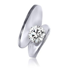 Alex Soldier Dance of Life Diamond Platinum Engagement Cocktail Ring Made in NYC