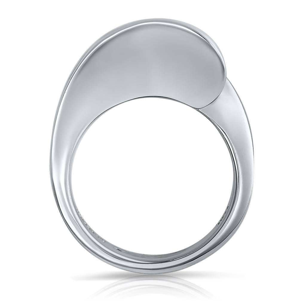 Alex Soldier Dance of Life, anello di fidanzamento in platino con diamante, realizzato a NYC in vendita 1