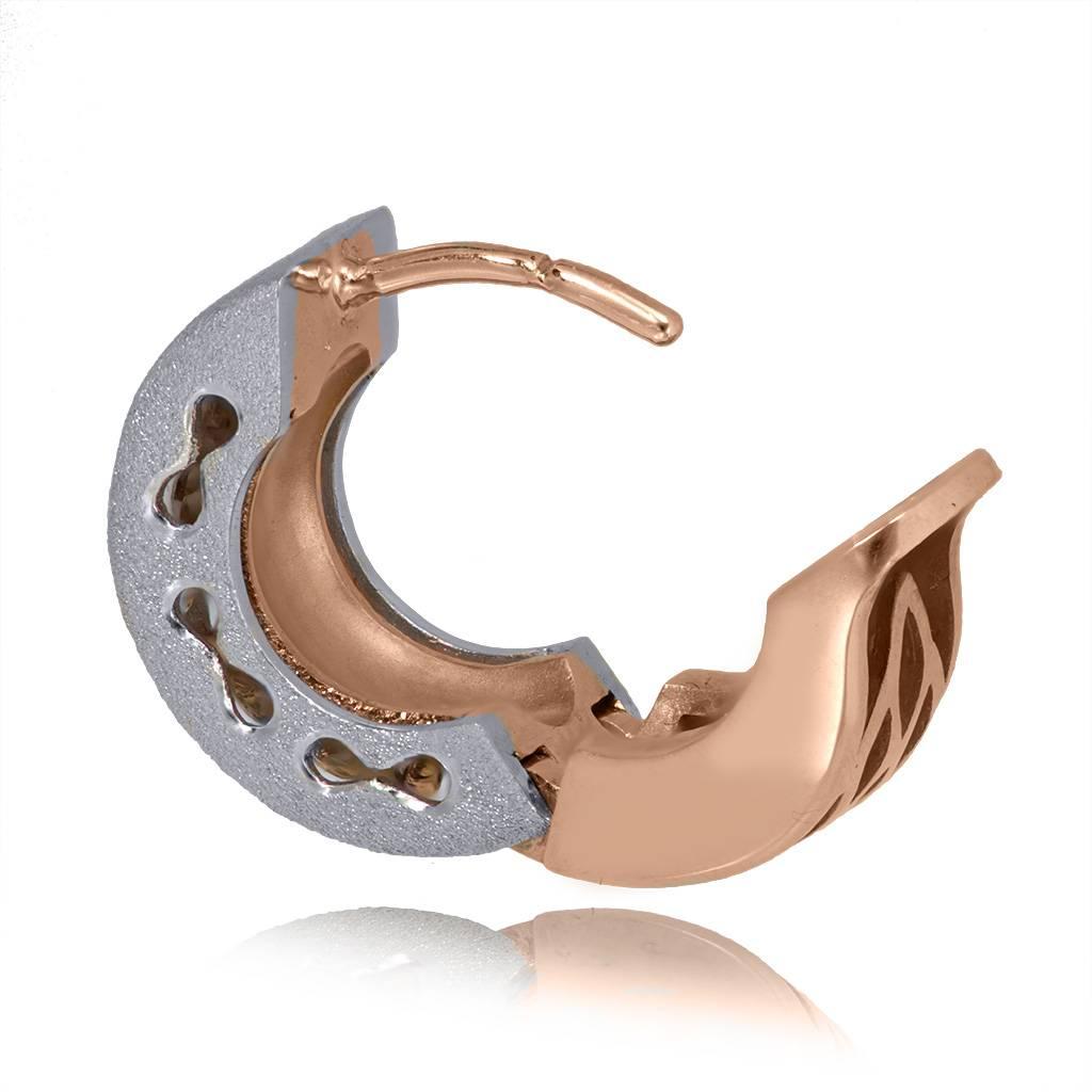 Round Cut Alex Soldier Diamond 18K Gold Huggie Hoop Earrings Handmade in NYC One of a kind For Sale
