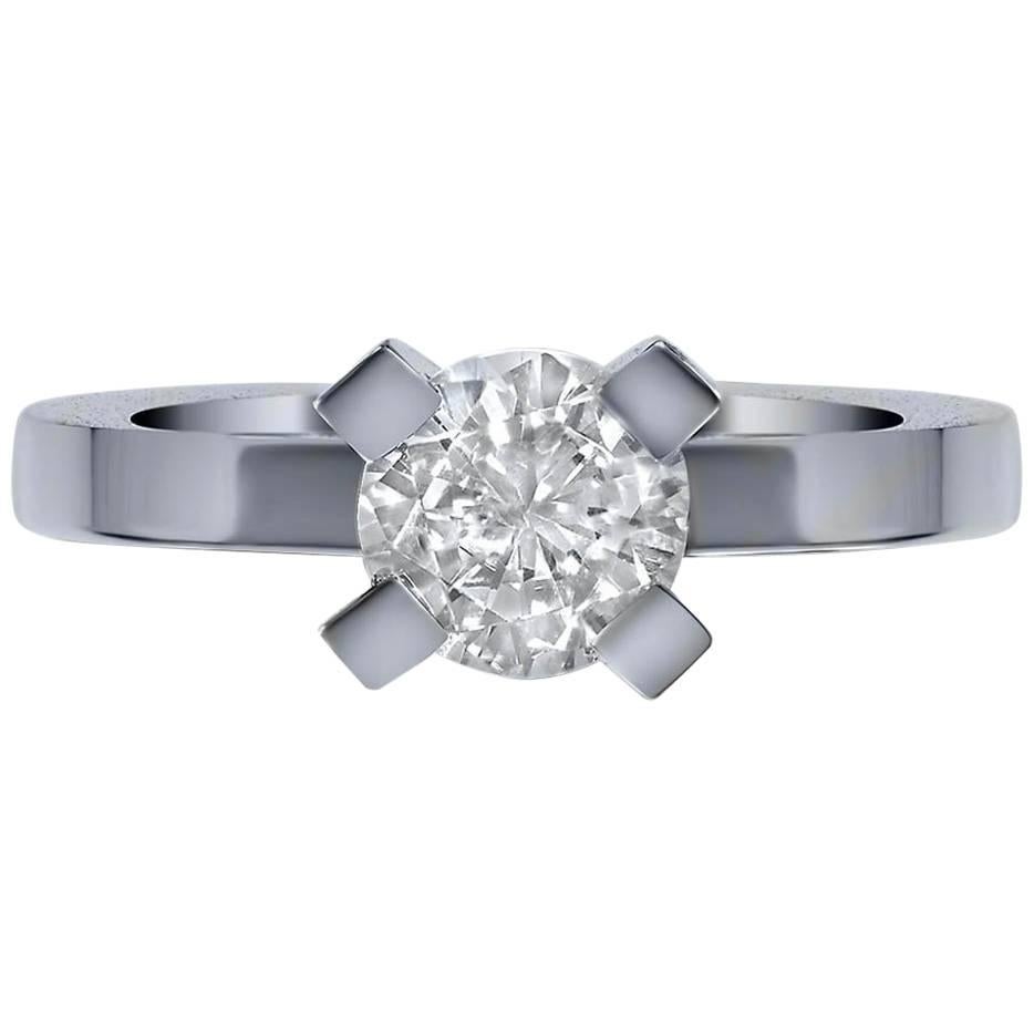 Alex Soldier Anello di fidanzamento in oro con diamante Unico nel suo genere Made in NYC