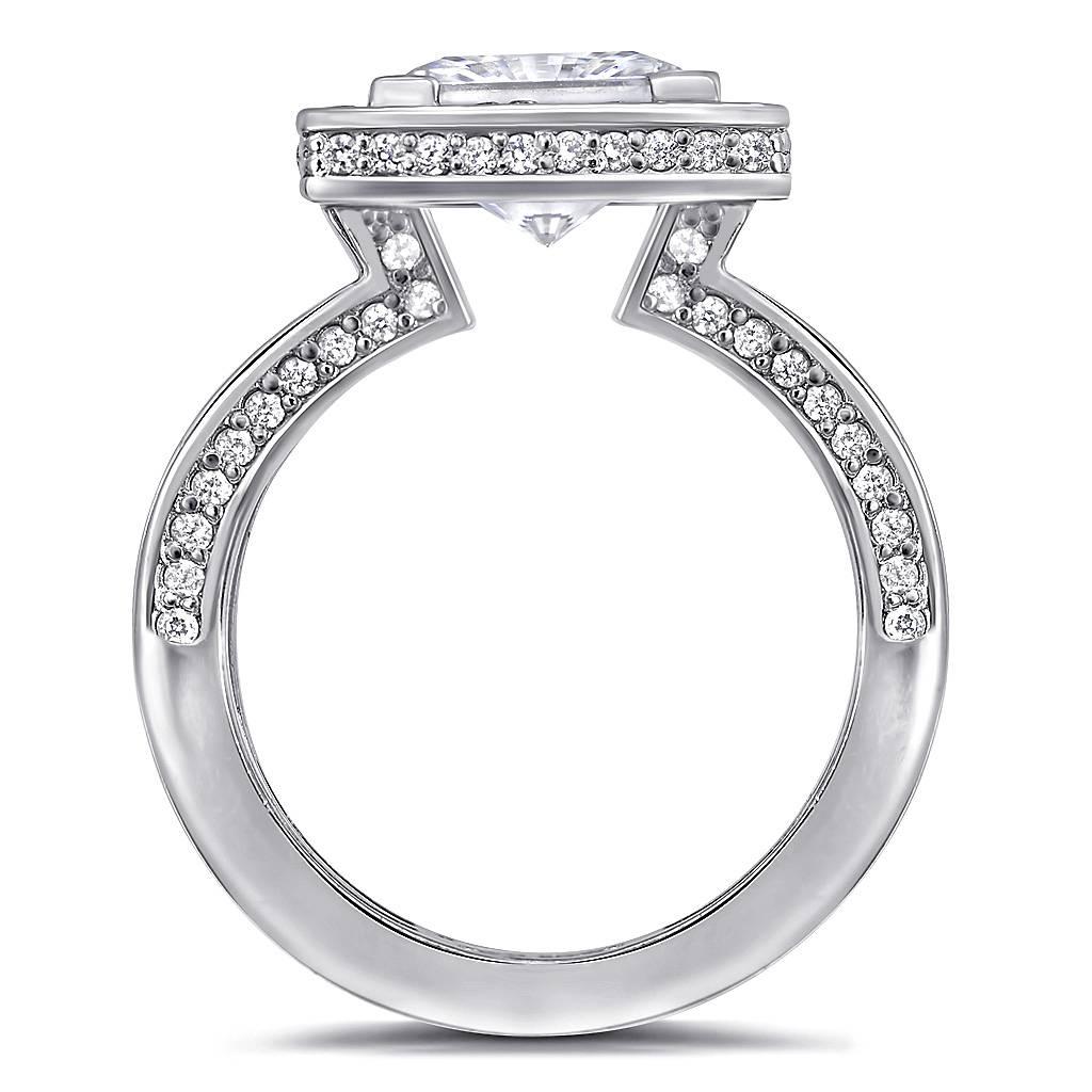 Contemporaneo Alex Soldier Anello di fidanzamento in oro con diamante Made in NYC in vendita