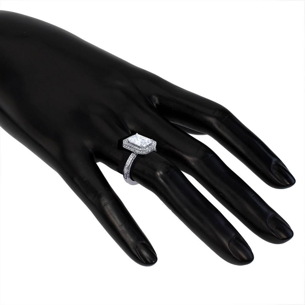 da uomo o donna Alex Soldier Anello di fidanzamento in oro con diamante Made in NYC in vendita