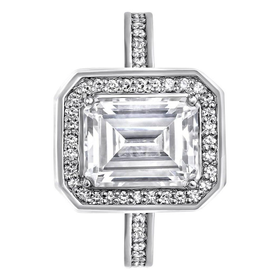 Alex Soldier Anello di fidanzamento in oro con diamante Made in NYC in vendita