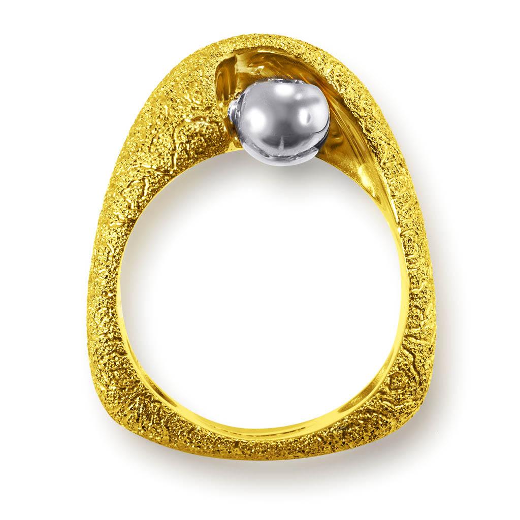 Contemporain Alex Soldier Diamond Gold Modern Art Cocktail Ring One of a kind Handmade in NYC (bague de cocktail unique en son genre faite à la main à New York) en vente