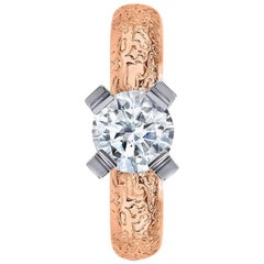 Bague de fiançailles Alex Soldier Diamond Gold Princess made in NYC