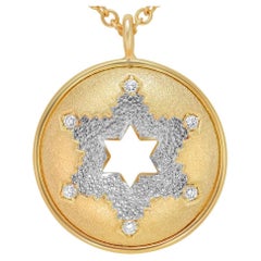 Alex Soldier Diamond Gold Star Anhänger Halskette One of a Kind