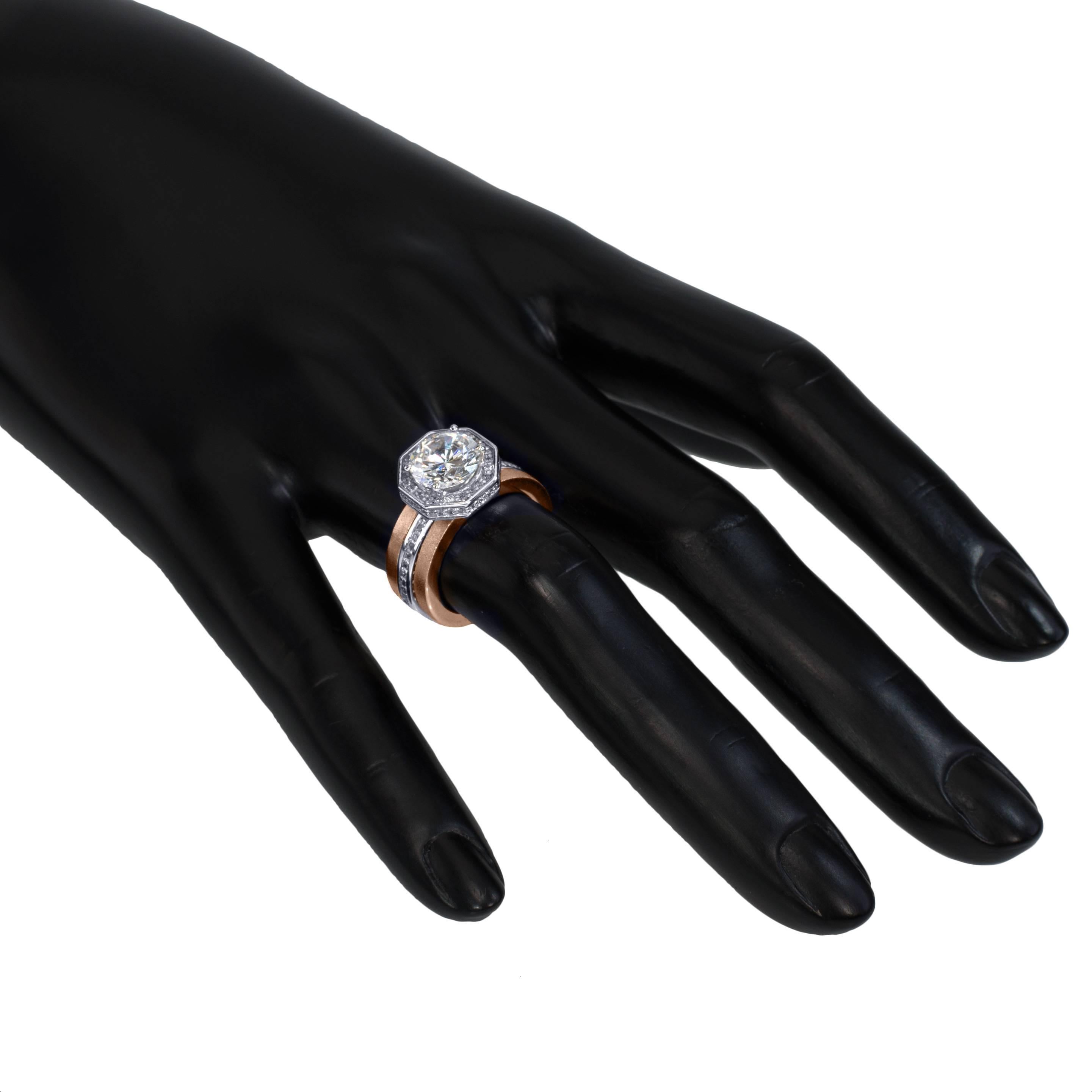 Alex Soldier Anello di fidanzamento con diamante in oro Made in NYC in vendita 5