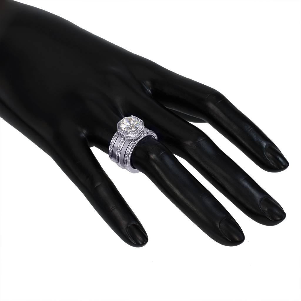 Alex Soldier Anello di fidanzamento con diamante in oro Made in NYC in vendita 3