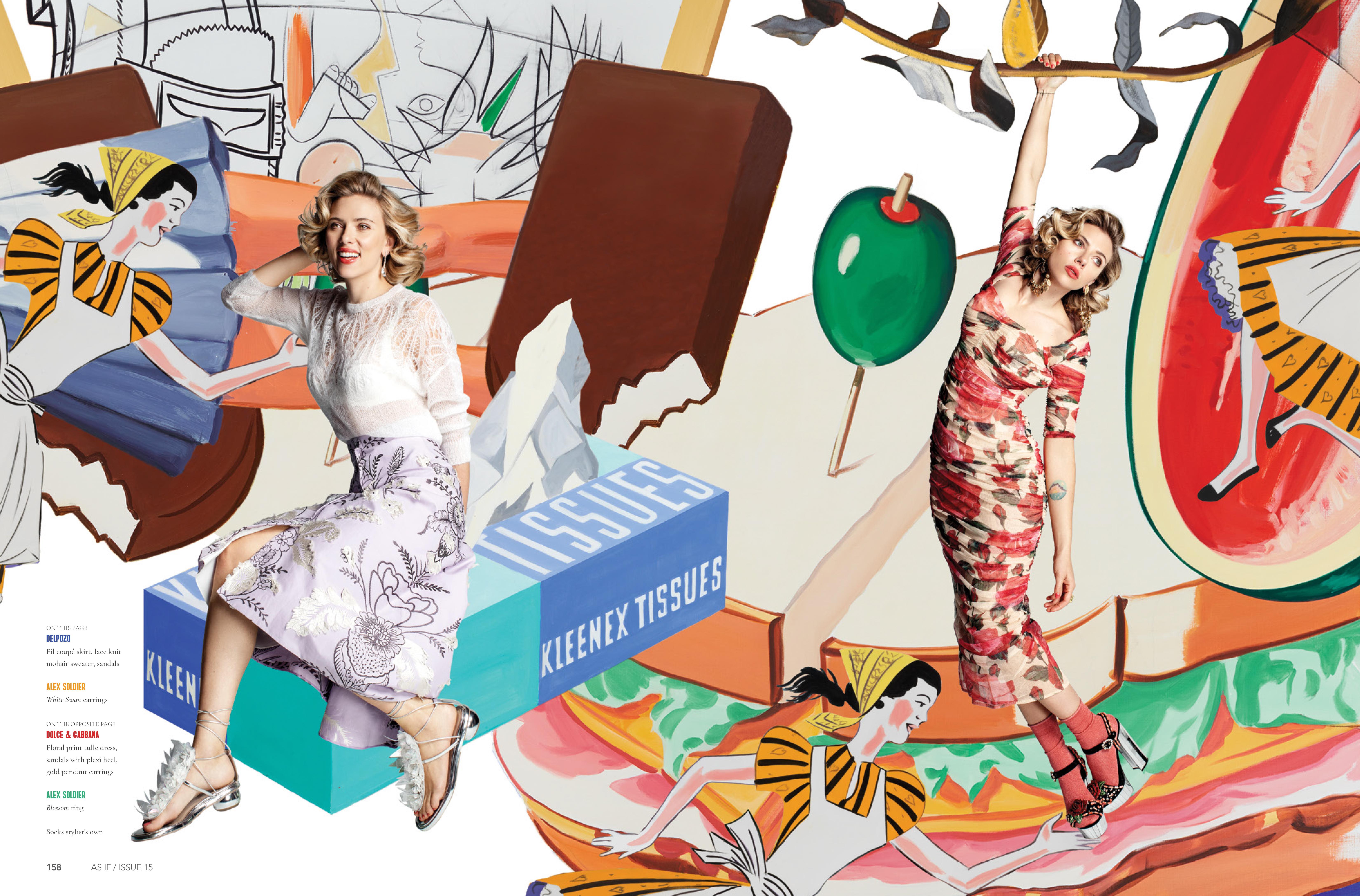 da uomo o donna Alex Soldier Orecchini a Cigno in Oro con Diamante e Quarzo, come quelli visti su Scarlett Johansson in vendita