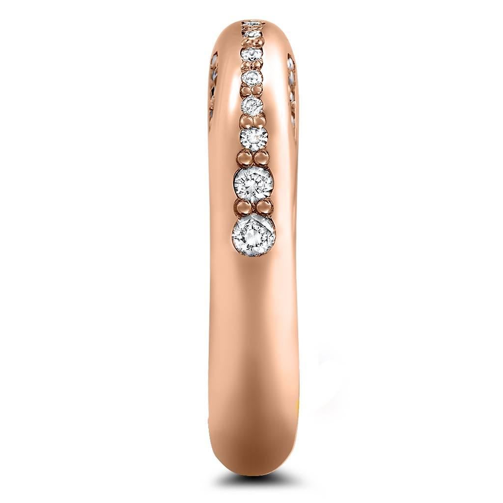 Contemporaneo Alex Soldier Fascia Sensualità Moderna in Oro Rosa con Diamante in vendita