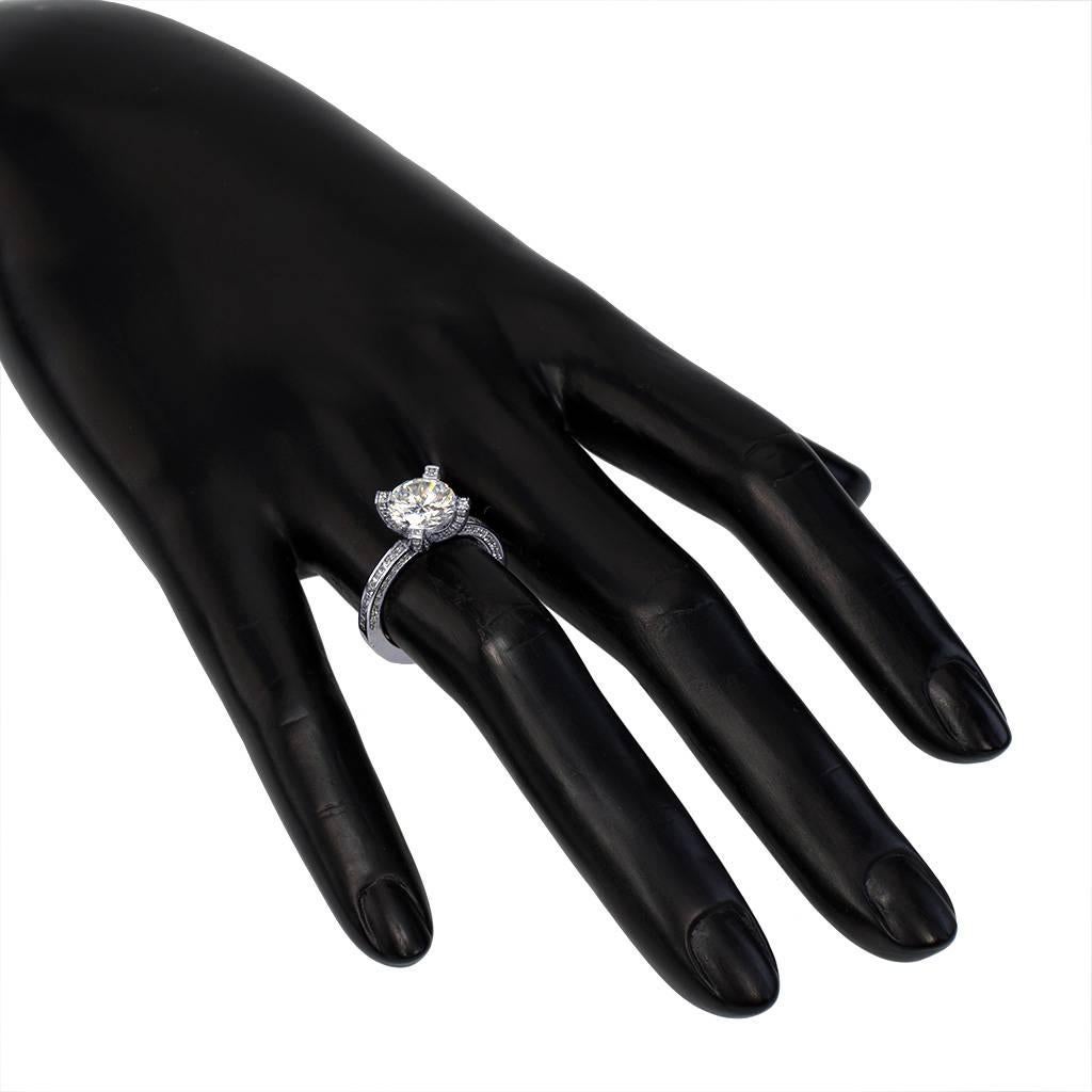Alex Diamond Diamond White Gold Princess Engagement Ring Made In NYC (Bague de fiançailles princesse en or blanc) Unisexe en vente