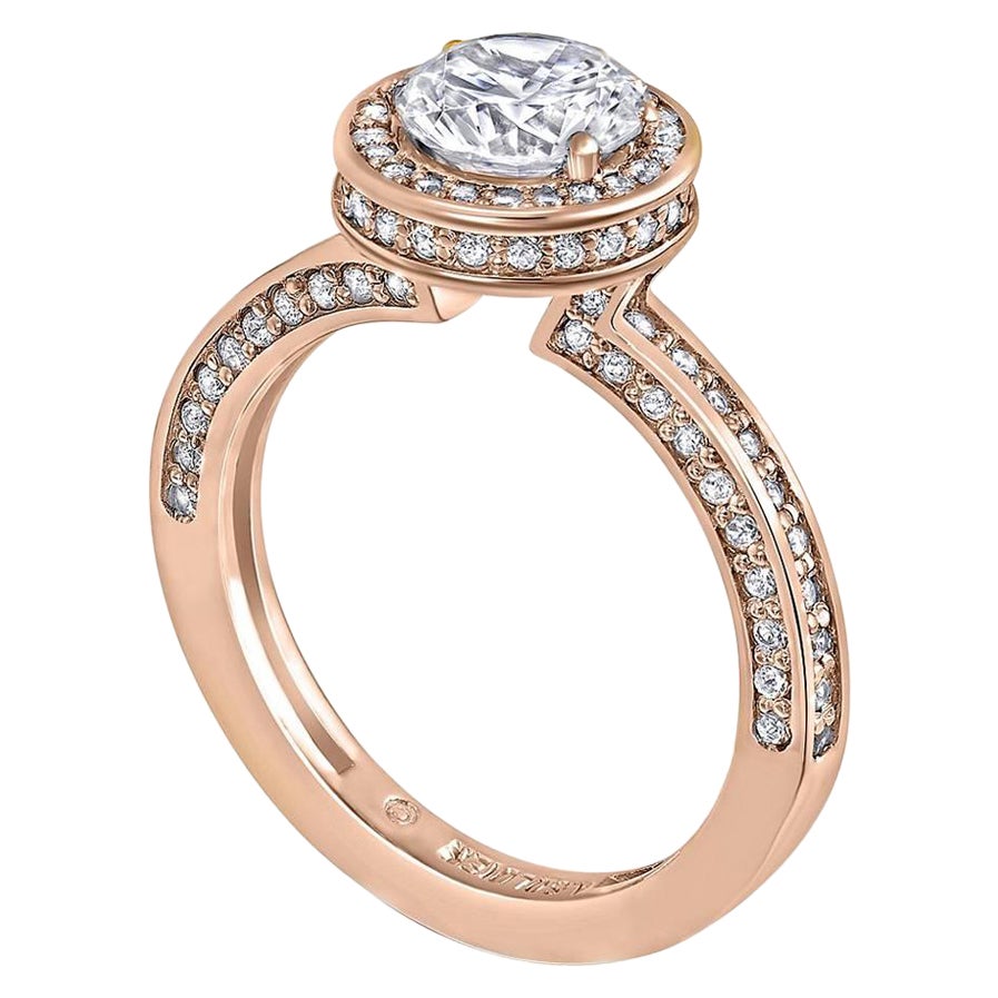 Anillo de Compromiso de Diamantes Amor Eterno Alex Soldier en Oro Rosa