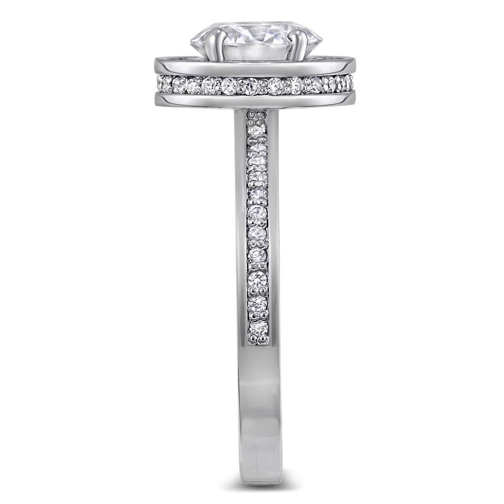 Taglio rotondo Alex Soldier Anello di fidanzamento con diamante 