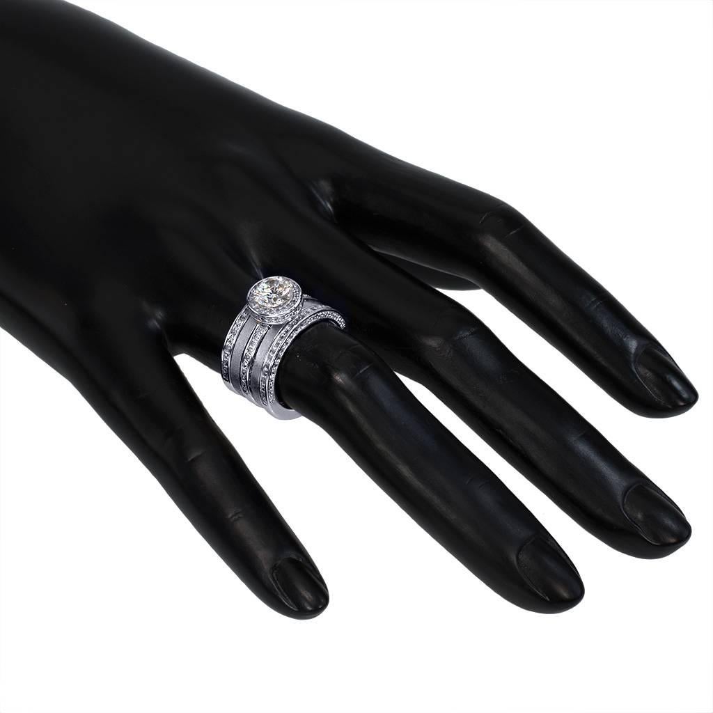 Alex Soldier Eternal Love Diamond Engagement Ring One of a Kind Handmade in NYC (Bague de fiançailles en diamant pour l'amour éternel, unique en son genre, faite à la main à New York) en vente 5