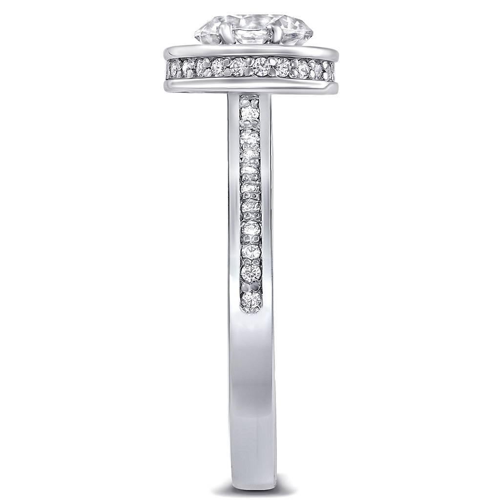 Taille ronde Alex Soldier Eternal Love Diamond Engagement Ring One of a Kind Handmade in NYC (Bague de fiançailles en diamant pour l'amour éternel, unique en son genre, faite à la main à New York) en vente