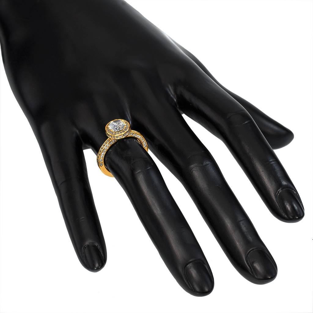 Alex Soldier Bague de fiançailles en or à diamants Eternal Love Faite à la main à New York Unisexe en vente