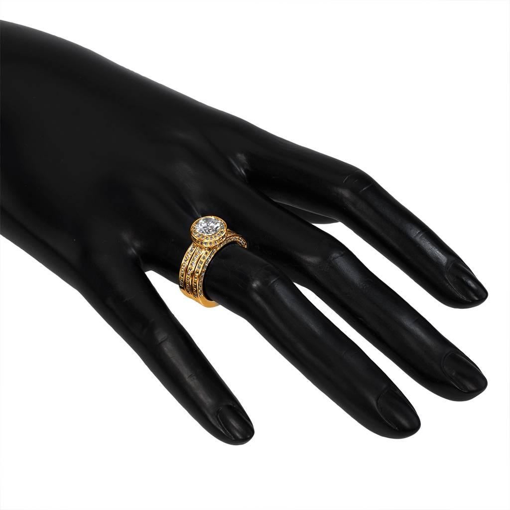 Alex Soldier Bague de fiançailles en or à diamants Eternal Love Faite à la main à New York en vente 2