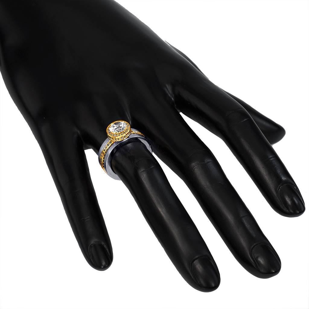 Alex Soldier Bague de fiançailles en or à diamants Eternal Love Faite à la main à New York en vente 3
