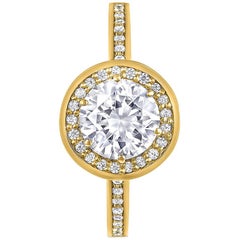 Alex Soldier Eternal Love Diamond Gold Engagement Ring Handmade in NYC