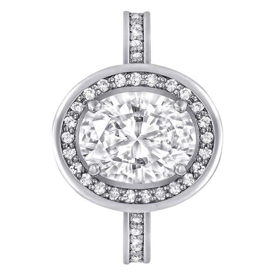 Alex Soldier Anello di fidanzamento in oro con diamante, amore eterno, unico nel suo genere