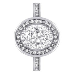 Alex Soldier Anello di fidanzamento in oro con diamante, amore eterno, unico nel suo genere