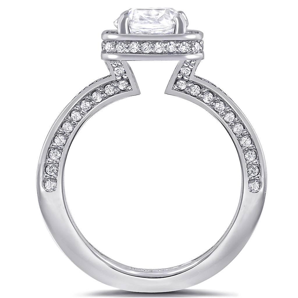Contemporaneo Alex Soldier Anello di fidanzamento in platino con diamante, amore eterno e unico nel suo genere in vendita