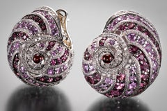 Alex Soldier Handmade Rose-Colored Snail Earrings