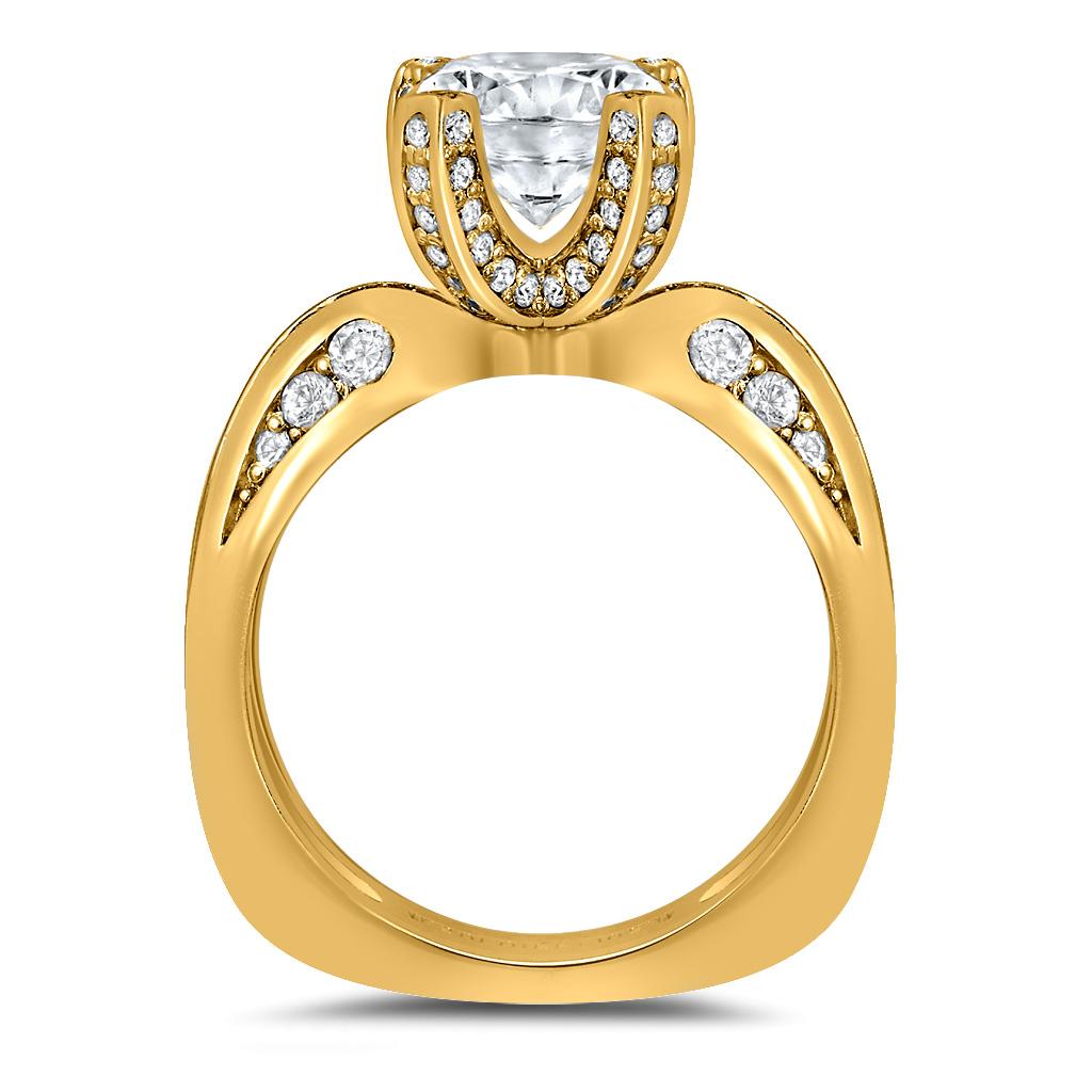 Contemporaneo Alex Soldier - Anello di fidanzamento con diamante di moderna sensualità - Cocktail Ring in vendita