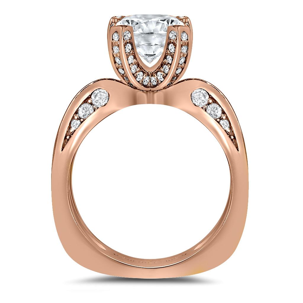 Contemporaneo Alex Soldier - Anello di fidanzamento con diamante di moderna sensualità - Cocktail Ring in vendita